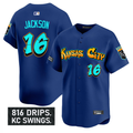 Bo Jackson #16 Kansas City Royals Graffiti Crown Drop Limited Jersey - Royal