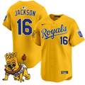 Bo Jackson #16 Kansas City Royals Sluggerrr Patch Vapor Premier Limited Jersey