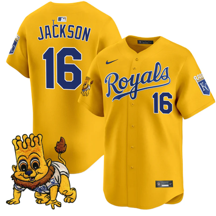 Bo Jackson #16 Kansas City Royals Sluggerrr Patch Vapor Premier Limited Jersey