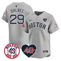 Bobby Dalbec #29 Boston Red Sox Tim Wakefield Memorial Patch Gra Limited Jersey