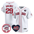 Bobby Dalbec #29 Boston Red Sox Tim Wakefield Memorial Patch Whi Limited Jersey