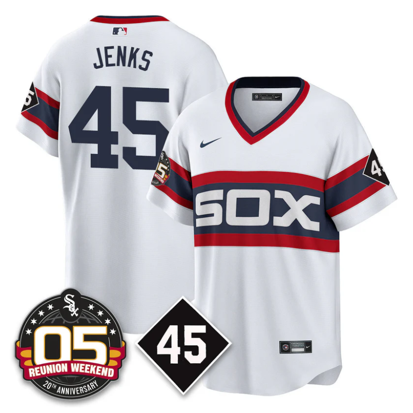 Bobby Jenks #45 Chicago White Sox 2025 Reunion Weekend Cooperstown Limited Jersey