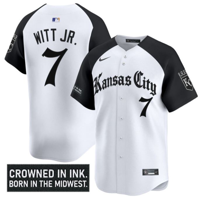 Bobby Witt Jr #7 Kansas City Royals Gothic Crown Edition Vapor A Limited Jersey