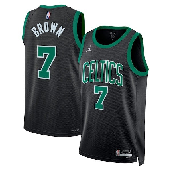 Boston Celtics Jordan Brand Statement Edition Swingman Jersey - Black - Jaylen Brown - Unisex