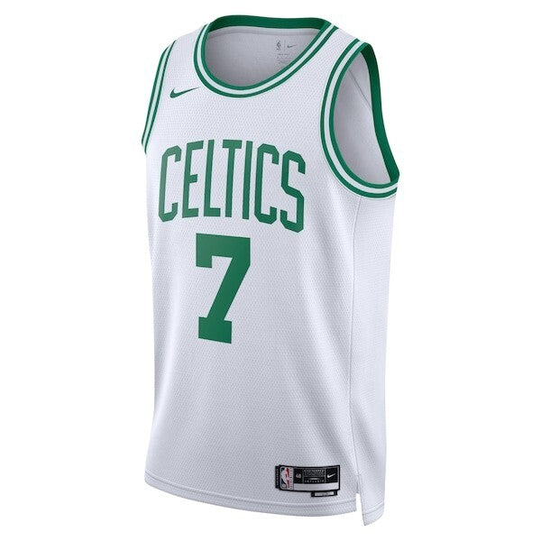 Boston Celtics Nike Association Edition Swingman Jersey - White - Jaylen Brown - Unisex