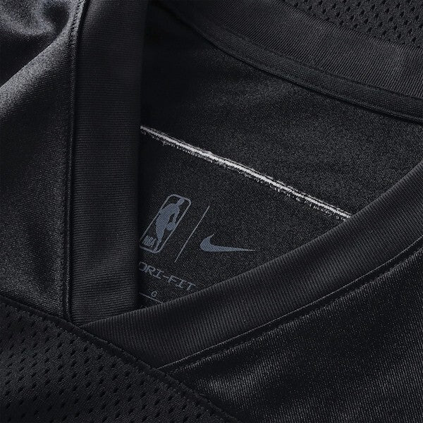 Boston Celtics Nike Courtside Football Jersey - Black - Mens