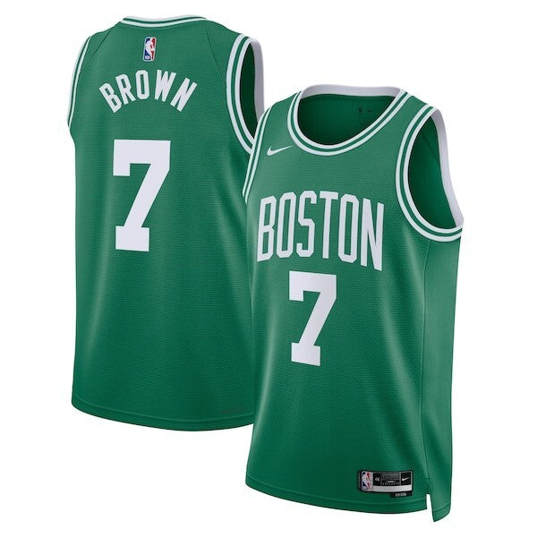 Boston Celtics Nike Icon Edition Swingman Jersey - Kelly Green - Jaylen Brown - Unisex