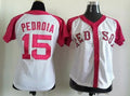 Dustin Pedroia #15 Boston Red Sox Majestic Womens Fashion By Athletic Limited Jersey