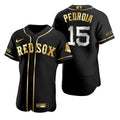 Dustin Pedroia #15 Boston Red Sox Brandedition Black Gift Red Sox Fans Limited Jersey - Golden