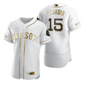 Dustin Pedroia #15 Boston Red Sox Brandedition White Gift Red Sox Fans Limited Jersey - Golden
