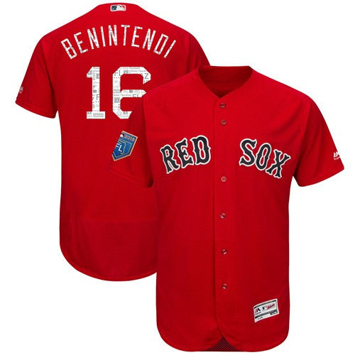 Andrew Benintendi #16 Boston Red Sox 2018 Spring Training Authentic Flex Base Jersey - Red