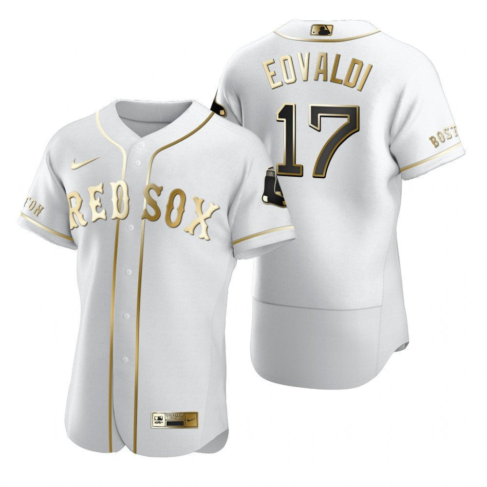 Nathan Eovaldi #17 Boston Red Sox Brandedition White Gift Red Sox Fans Limited Jersey - Golden