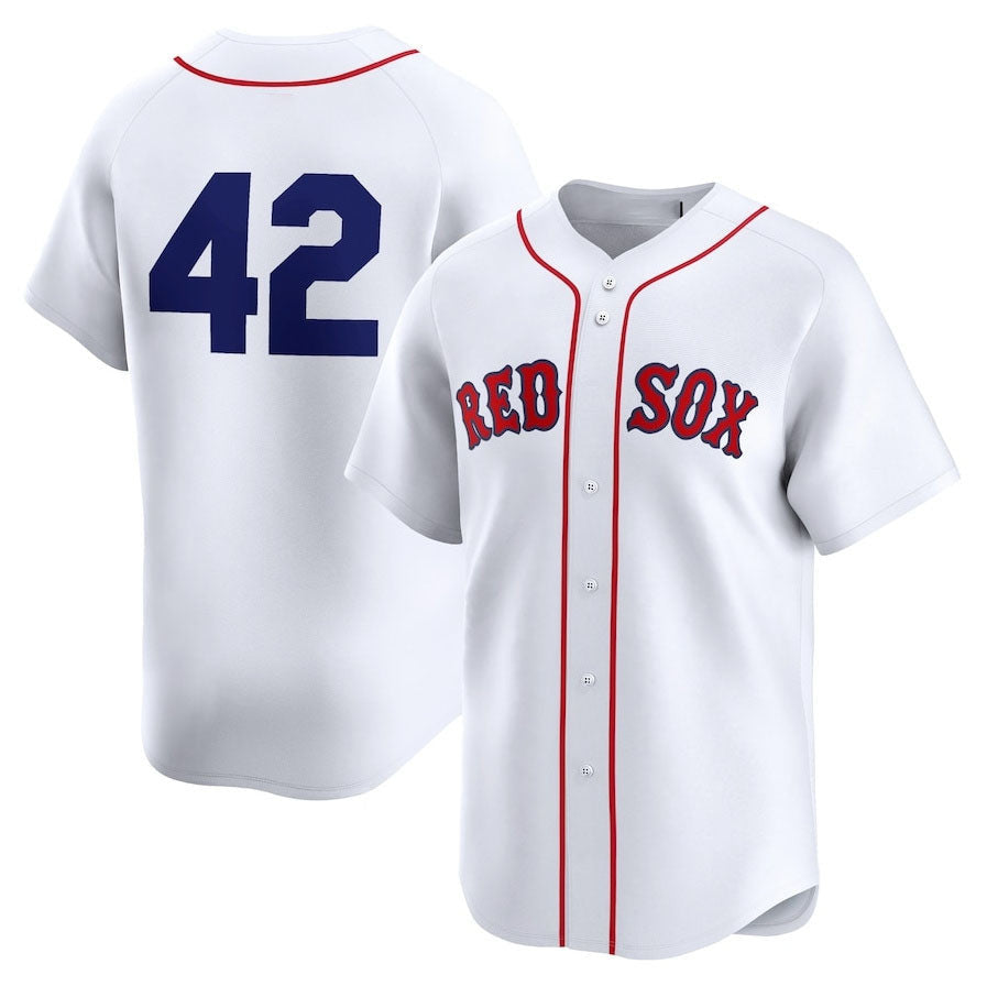 Jackie Robinson #42 Boston Red Sox 2024 Day Home Stitches Limited Jersey - White