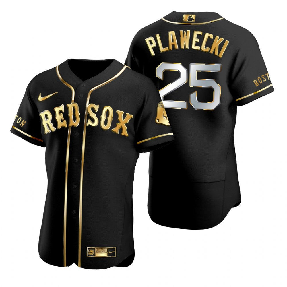 Kevin Plawecki #25 Boston Red Sox Brandedition Black Gift Red Sox Fans Limited Jersey - Golden