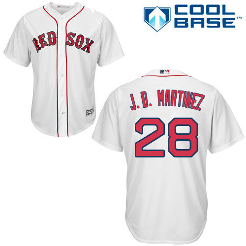 Boston Red Sox #28 J D Martinez Limited Cool Base Jersey - White