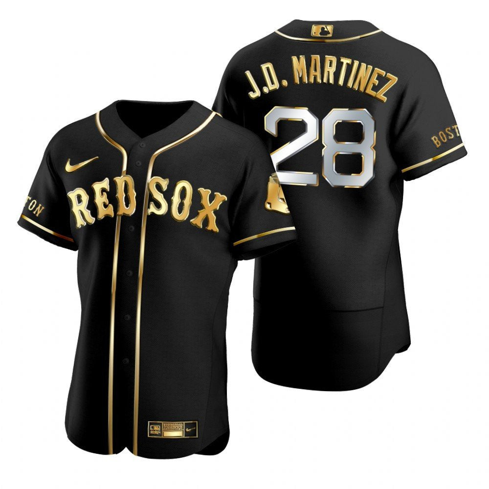Jd Martinez #28 Boston Red Sox Brandedition Black Gift Red Sox Fans Limited Jersey - Golden