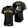Chris Sale #41 Boston Red Sox Brandedition Black Gift Red Sox Fans Limited Jersey - Golden