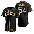 Martin Perez #54 Boston Red Sox Brandedition Black Gift Red Sox Fans Limited Jersey - Golden