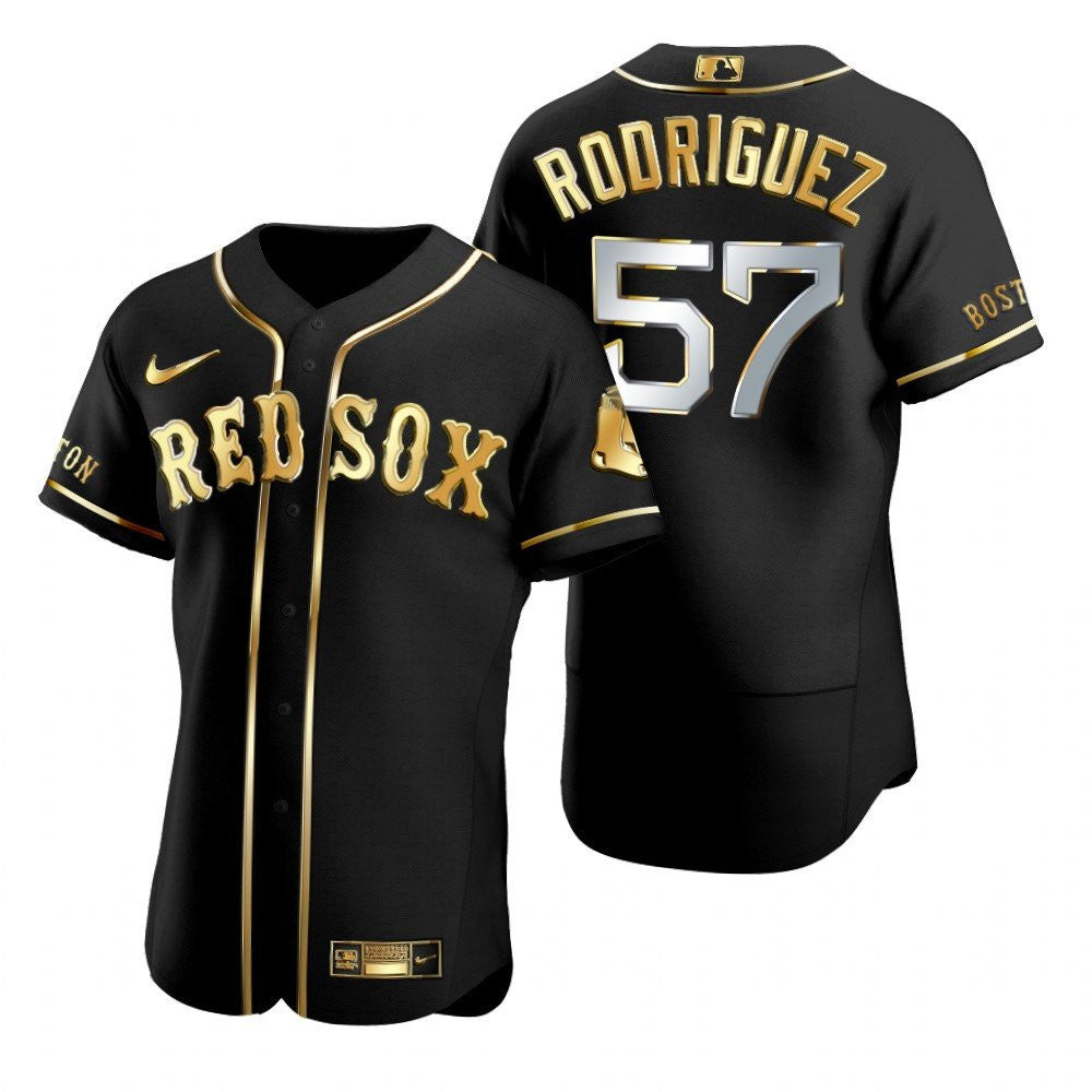 Boston Red Sox #57 Brandeduardo Rodriguez Brandedition Black Gift Red Sox Fans Limited Jersey - Golden
