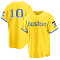 Trevor Story #10 Boston Red Sox City Connect Limited Player Jersey - Gold