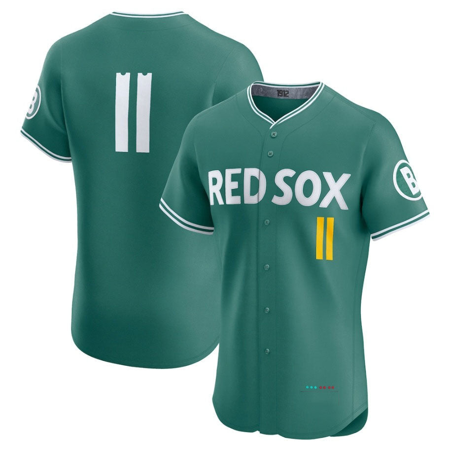 Rafael Devers #11 Boston Red Sox 2025 City Connect Elite Player Jersey - Green