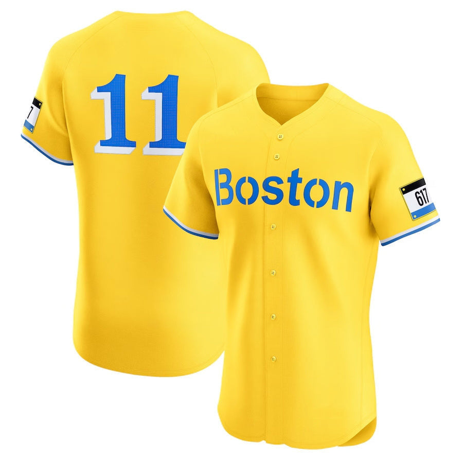 Rafael Devers #11 Boston Red Sox City Connect Baseb Elite Jersey - Gold