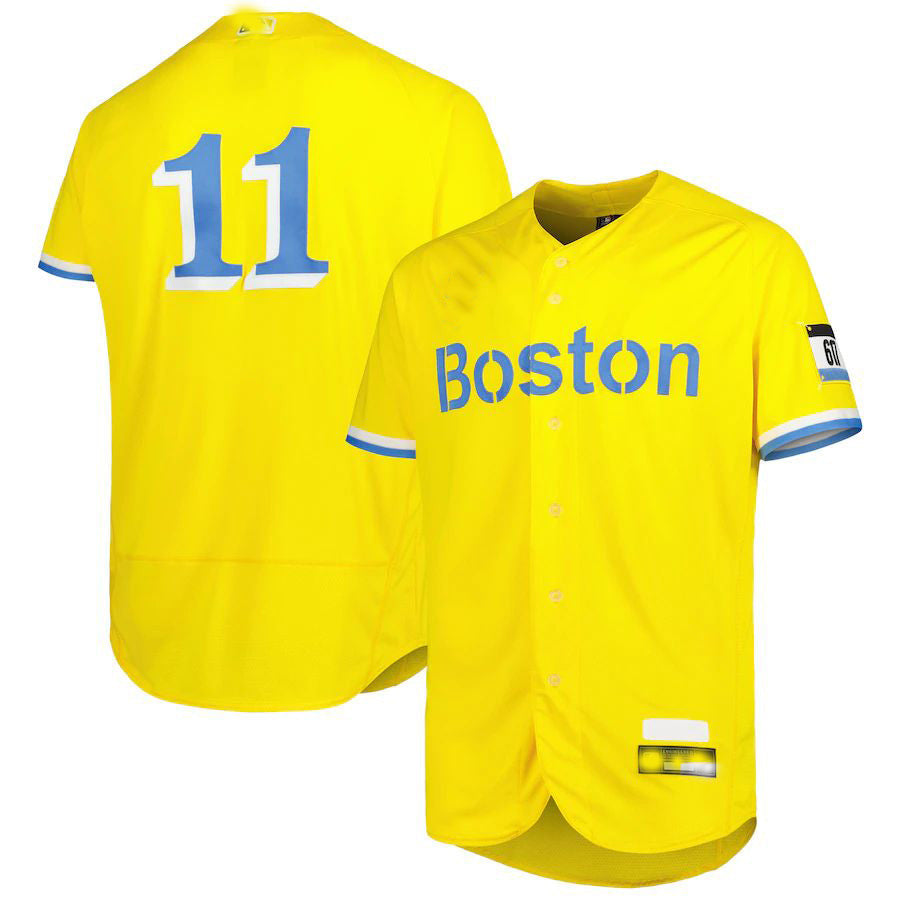Rafael Devers #11 Boston Red Sox City Connect Baseb Authentic Player Jersey - Gold
