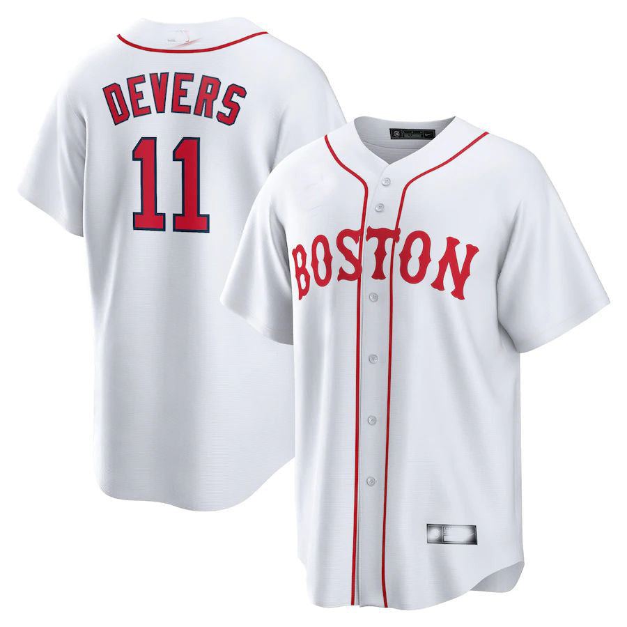 Rafael Devers #11 Boston Red Sox 2021 Patriots' Day Limited Playe Jersey - White