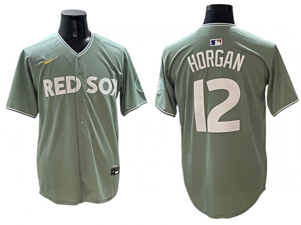 Steve Horgan #12 Boston Red Sox 2025 City Connect Limited Jersey - Green