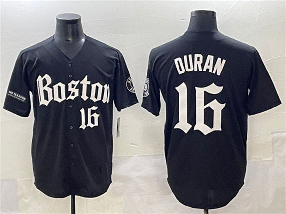 Jarren Duran #16 Boston Red Sox Gothic Vapor Limited Baseball Jer Jersey - Black