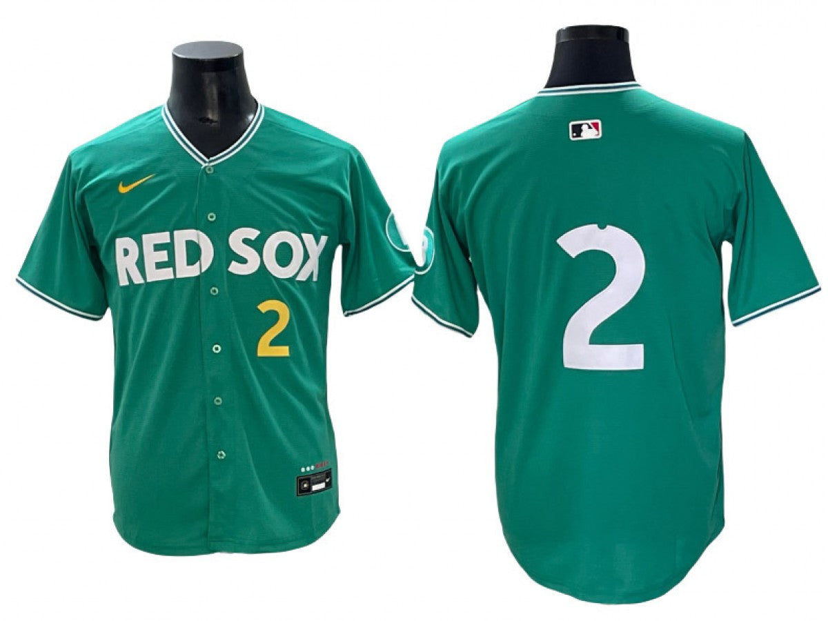 Alex Bregman #2 Boston Red Sox 2025 City Connect Limited Jersey - Green