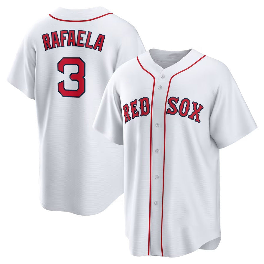 Boston Red Sox #3 Ceddanne Rafaela Home Baseball Limited Jersey - White