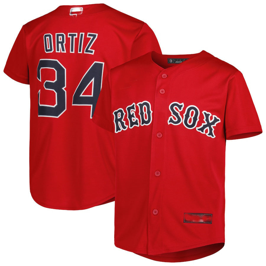 David Ortiz #34 Boston Red Sox 2022 Hall Of Fame Baseb Limited Player Jersey - Red