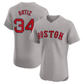 David Ortiz #34 Boston Red Sox Road Elite Baseball Player Jersey - Gray
