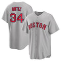 David Ortiz #34 Boston Red Sox Road Baseba Limited Player Jersey - Gray