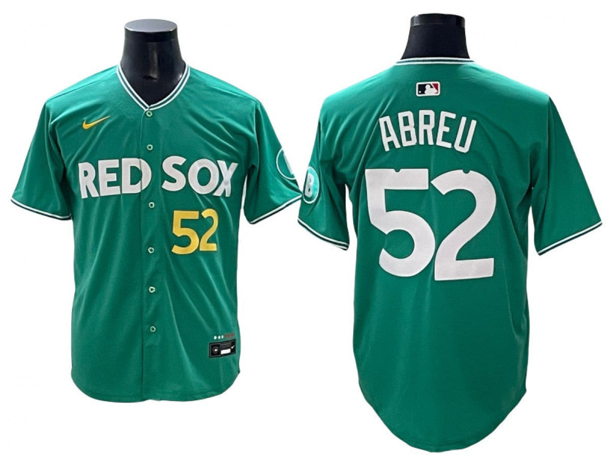 Wilyer Abreu #52 Boston Red Sox 2025 City Connect Limited Jersey - Green