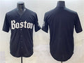 Boston Red Sox Blank Gothic Vapor Limited Baseball Jersey - Black