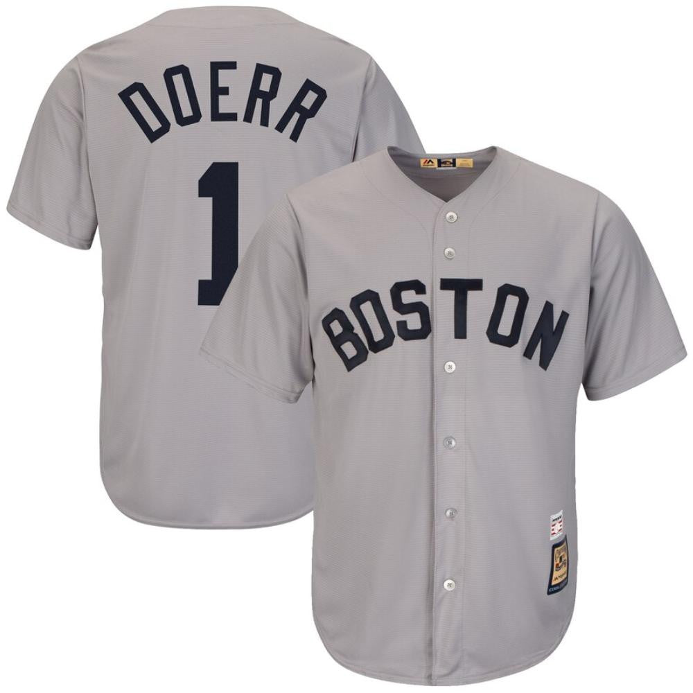 Bobby Doerr Boston Red Sox Limited Throwback Jersey - Gray