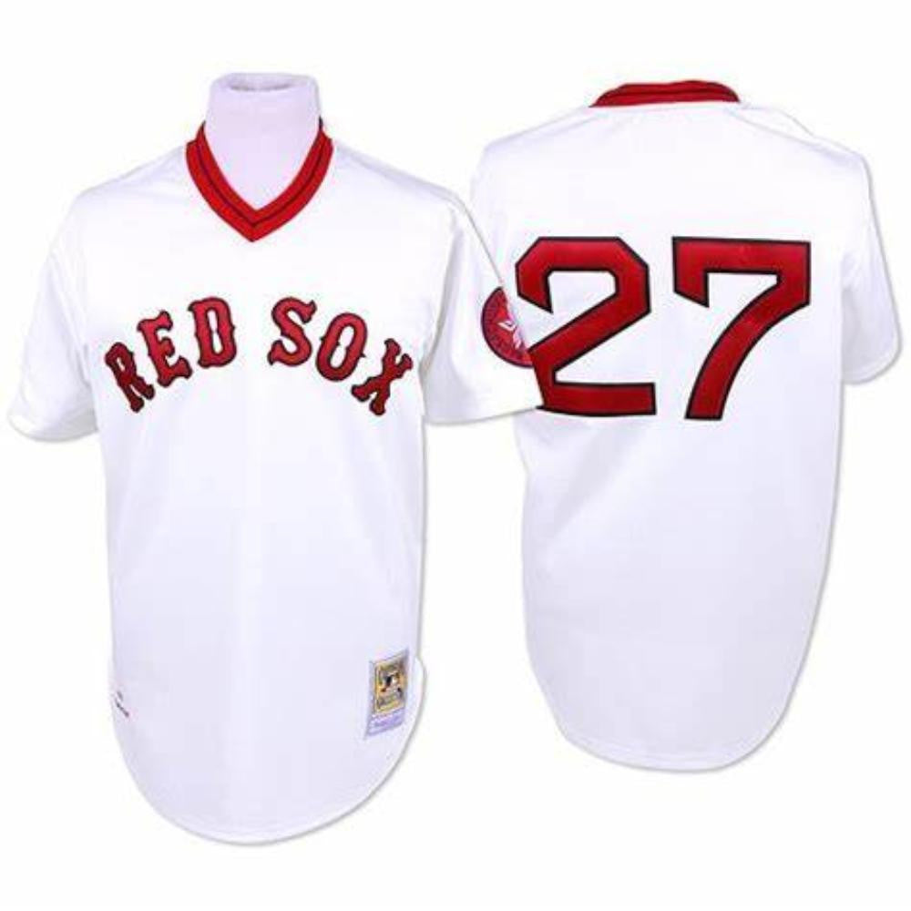 Carlton Fisk #72 Boston Red Sox Throwback Pullover Limited Jersey - White
