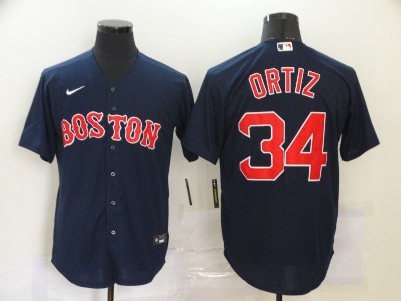 David Ortiz #34 Boston Red Sox 2020 Dark Limited Jersey - Blue