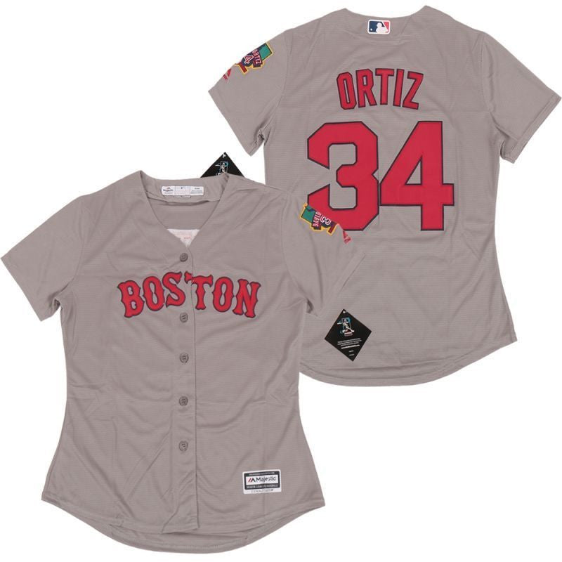 David Ortiz #34 Boston Red Sox 2020 Limited Jersey - Grey