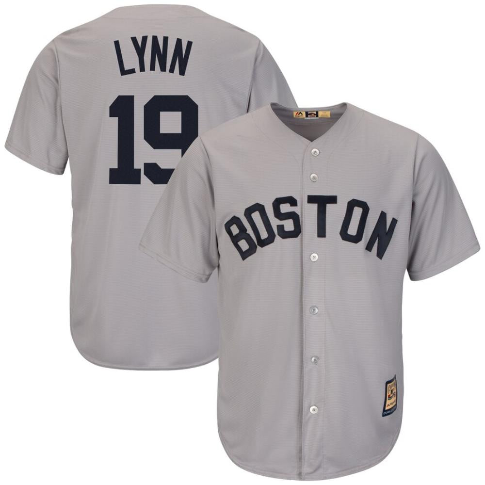 Fred Lynn Boston Red Sox Limited Throwback Jersey - Gray