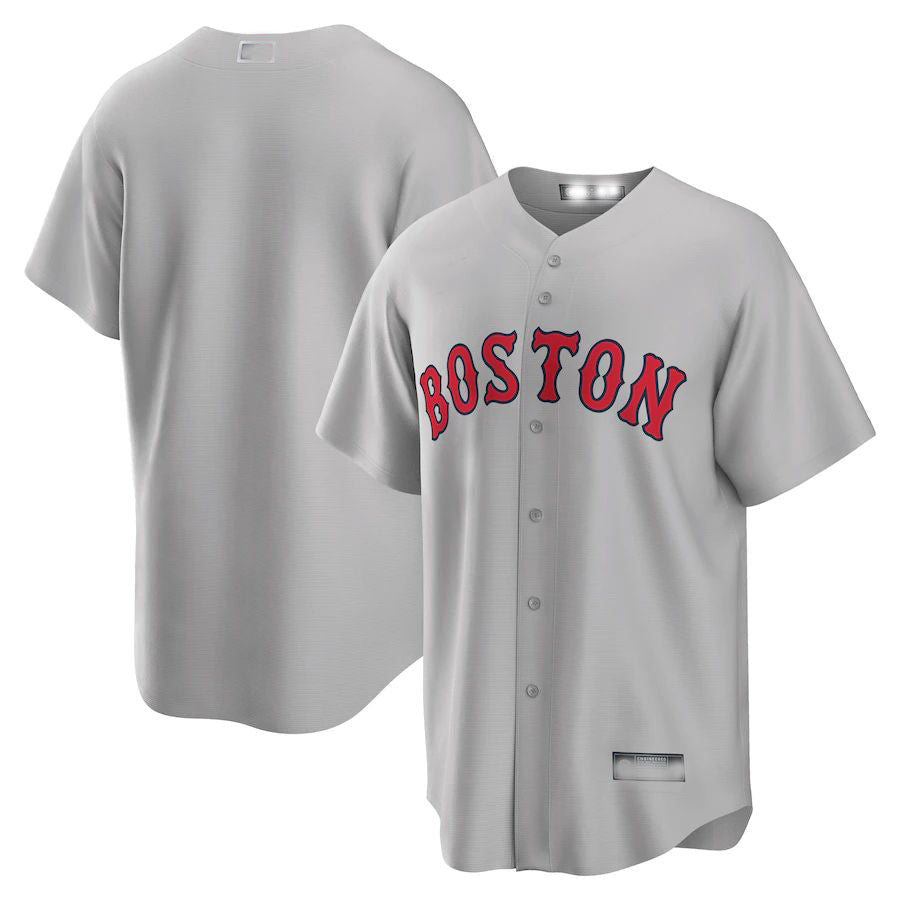 Boston Red Sox Road Limited Baseball Jerseys Team Jersey - Gray