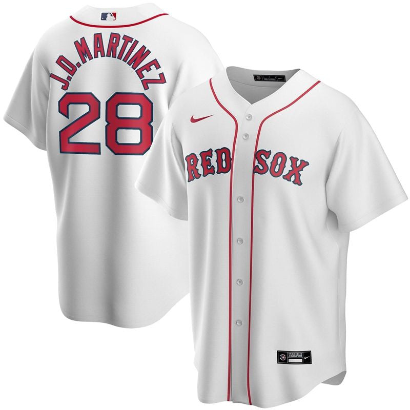 Boston Red Sox #28 2020 J D Martinez Limited Jersey - White