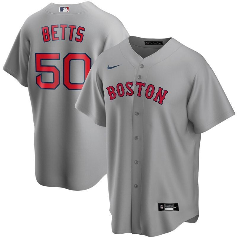 Mookie Betts #50 Boston Red Sox 2020 Limited Jersey - Grey