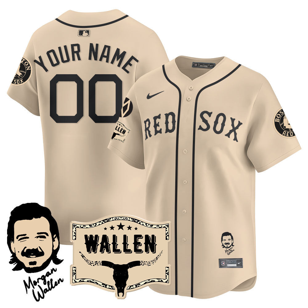 Morgan Wallen Boston Red Sox 2025 Limited Custom Jersey