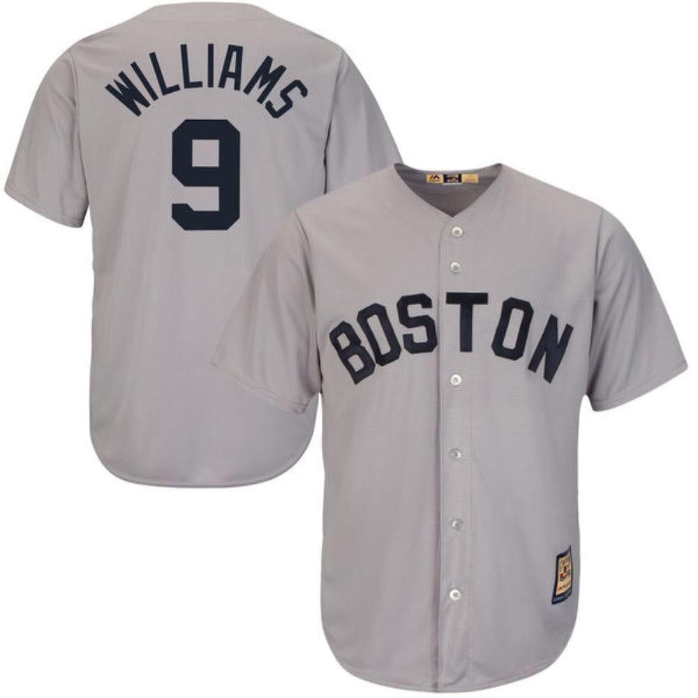 Ted Williams #9 Boston Red Sox Limited Throwback Jersey - Gray