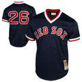 Wade Boggs #26 Boston Red Sox 1992 Throwback Mesh Pullover Limited Jersey - Navy