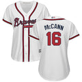 Brian Mccann #16 Atlanta Braves Womens Home Limited Baseball Jersey - White