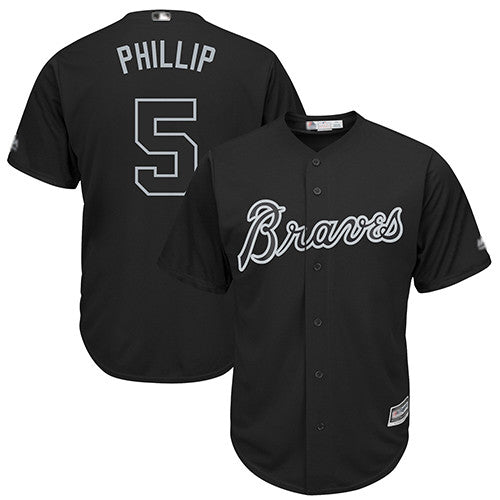 Freddie Freeman #5 Atlanta Braves Phillip Players Weekend Limited Cool Base Baseball Jersey - Black